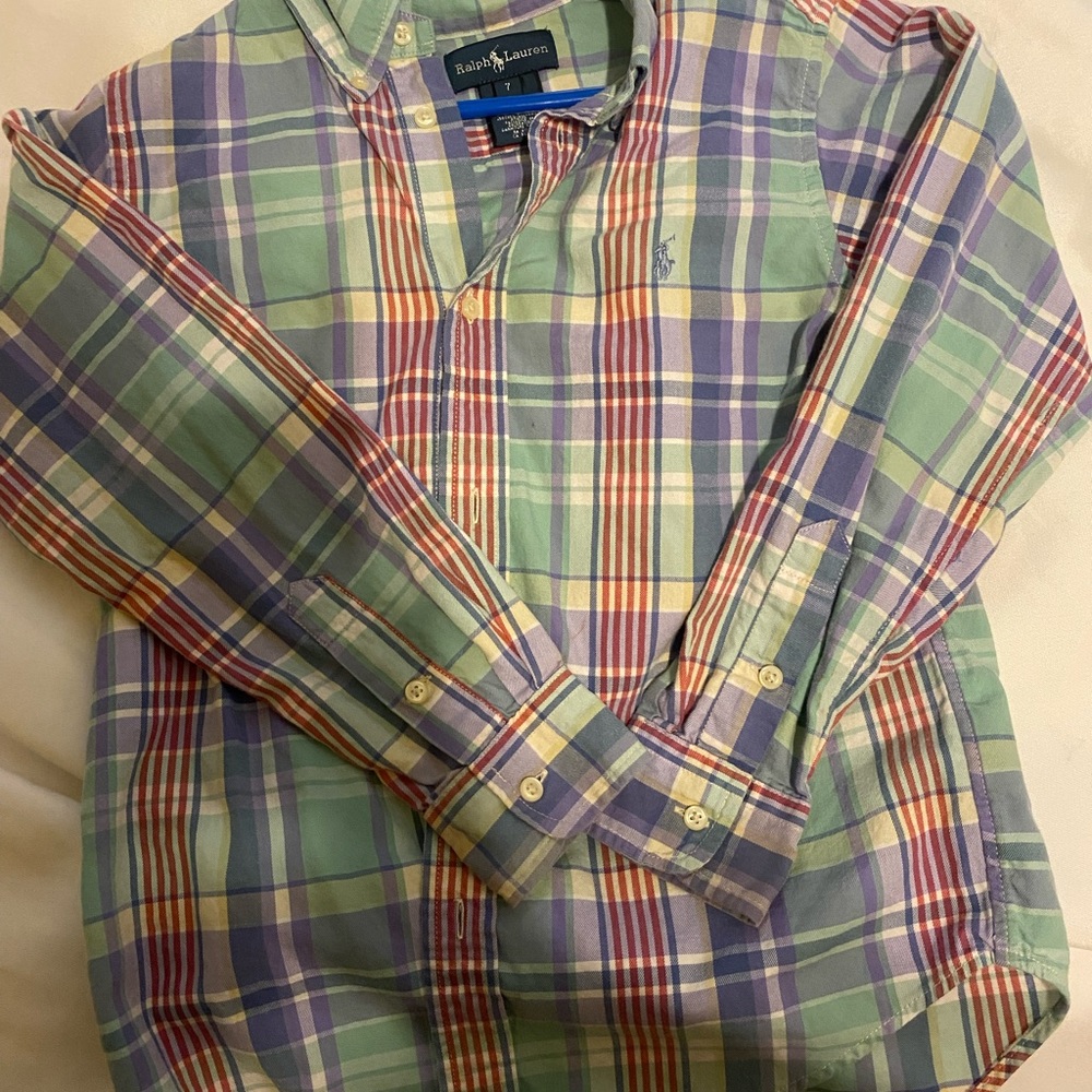 Ralph Lauren Boys Button Down Size 7